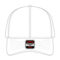 OTTO 19-1253 Upf 50+ 6 Panel Low Profile Baseball Cap - White - White / 6 1/2’’ - 7 5/8’’