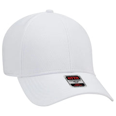OTTO 19-1253 Upf 50+ 6 Panel Low Profile Baseball Cap - White - White / 6 1/2’’ - 7 5/8’’