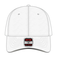 OTTO 19-1261 Reflective 6 Panel Low Profile Baseball Cap - White - White / 6 1/2’’ - 7 5/8’’