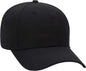OTTO 19-1266 6 Panel Low Profile Baseball Cap - Black - Black / One Size Fits Most