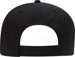 OTTO 19-1266 6 Panel Low Profile Baseball Cap - Black - Black / One Size Fits Most