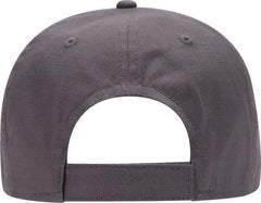 OTTO 19-1266 6 Panel Low Profile Baseball Cap - Charcoal Gray - Khaki Gray / One Size Fits Most