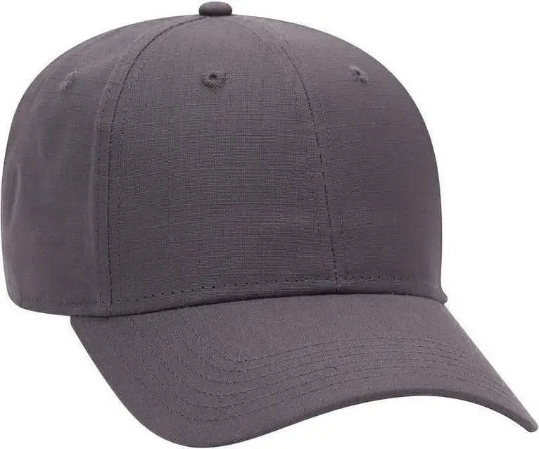 OTTO 19-1266 6 Panel Low Profile Baseball Cap - Charcoal Gray - Khaki Gray / One Size Fits Most