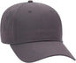 OTTO 19-1266 6 Panel Low Profile Baseball Cap - Charcoal Gray - Khaki Gray / One Size Fits Most