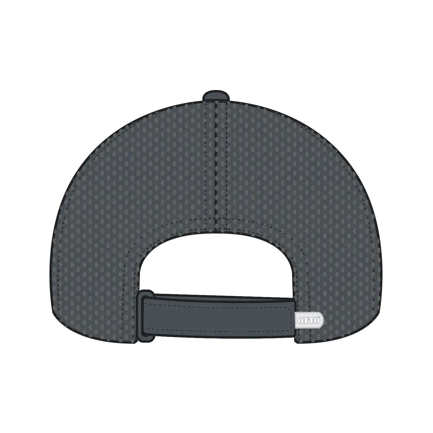 OTTO 19-1275 6 Panel Low Profile Baseball Cap - Char. Gray - Char. Gray / 6 1/2’’ - 7 5/8’’