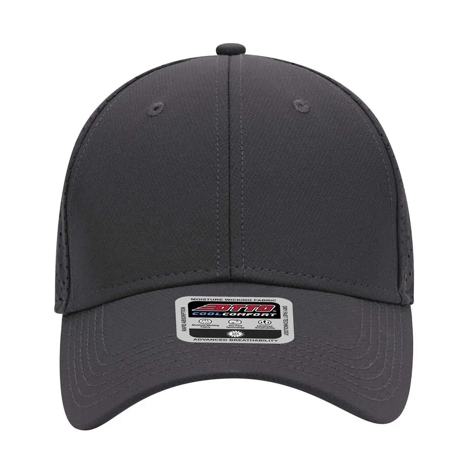 OTTO 19-1275 6 Panel Low Profile Baseball Cap - Char. Gray - Char. Gray / 6 1/2’’ - 7 5/8’’