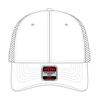 OTTO 19-1275 6 Panel Low Profile Baseball Cap - White - White / 6 1/2’’ - 7 5/8’’