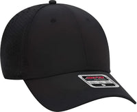 OTTO 19-1275 UPF 50+ 6 Panel Low Profile Baseball Cap - Black - Black / One Size Fits Most