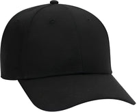 OTTO 19 1277 6 Panel Low Profile Baseball Cap Black Black / One Size Fits Most