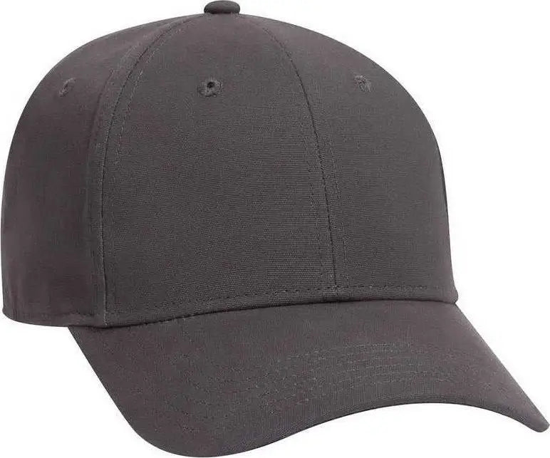 OTTO 19 1277 6 Panel Low Profile Baseball Cap Charcoal Gray Dark Gray / One Size Fits Most