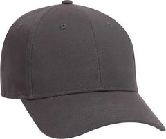 OTTO 19 1277 6 Panel Low Profile Baseball Cap Charcoal Gray Dark Gray / One Size Fits Most