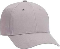 OTTO 19 1277 6 Panel Low Profile Baseball Cap Gray Gray / One Size Fits Most