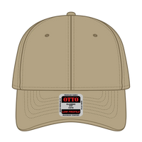 OTTO 19-1277 6 Panel Low Profile Baseball Cap - Khaki - Khaki / 6 1/2’’ - 7 5/8’’