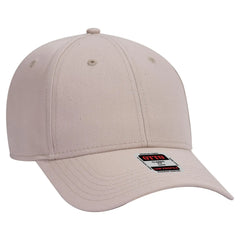 OTTO 19-1277 6 Panel Low Profile Baseball Cap - Khaki - Khaki / 6 1/2’’ - 7 5/8’’