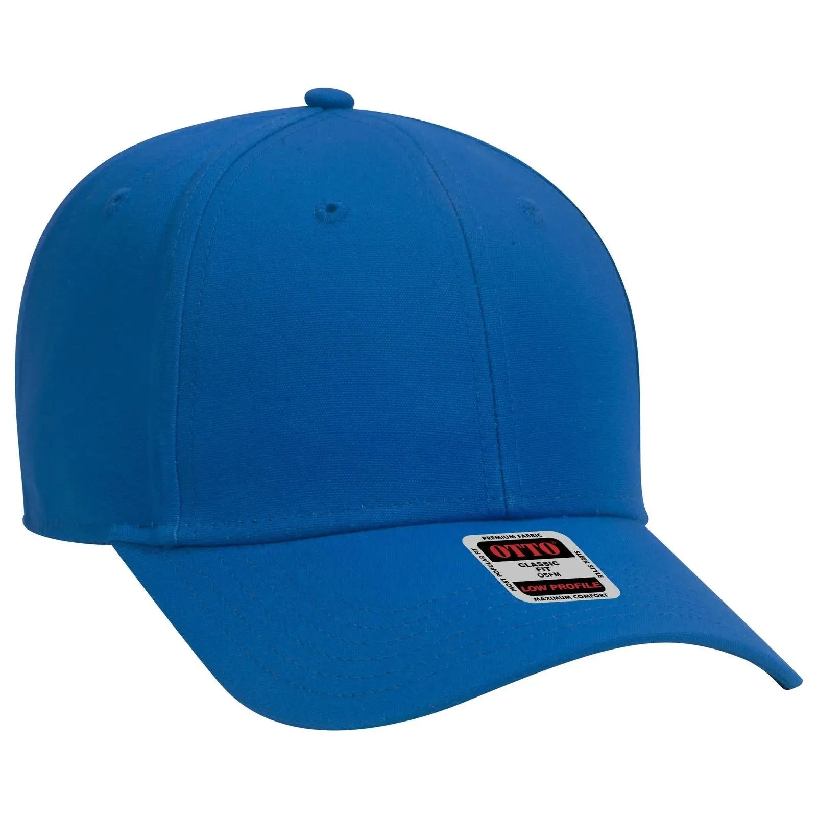 OTTO 19-1277 6 Panel Low Profile Baseball Cap - Royal - Royal / 6 1/2’’ - 7 5/8’’