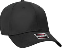 OTTO 19-1283 Comfy Fit 6 Panel Low Profile Baseball Cap - Black - Black / One Size Fits Most