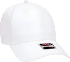 OTTO 19-1283 Comfy Fit 6 Panel Low Profile Baseball Cap - White - White / One Size Fits Most