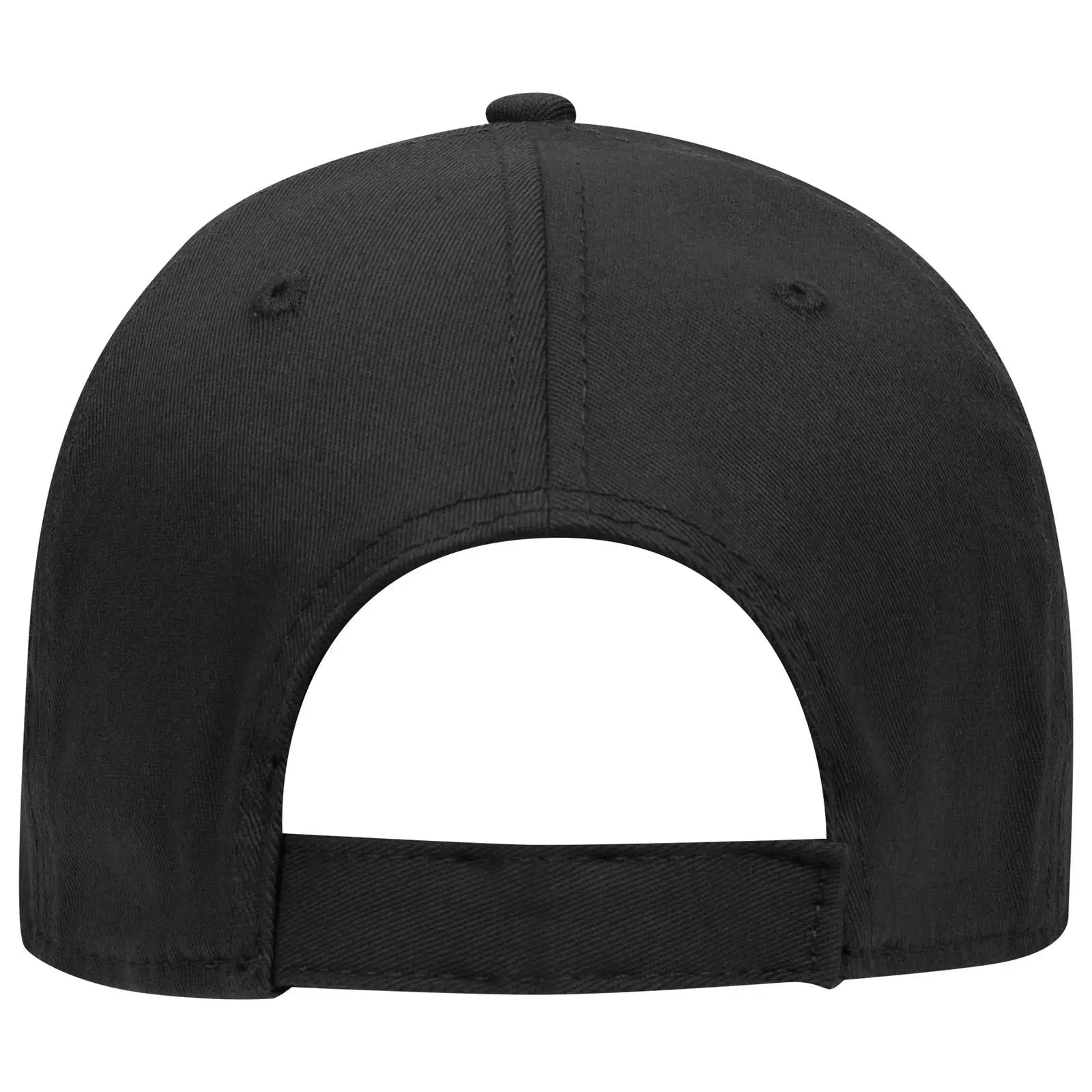OTTO 19-1283 ’OTTO Comfy Fit’ 6 Panel Low Profile Baseball Cap - Black - Black / 6 1/2’’ - 7 5/8’’