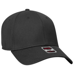OTTO 19-1283 ’OTTO Comfy Fit’ 6 Panel Low Profile Baseball Cap - Black - Black / 6 1/2’’ - 7 5/8’’