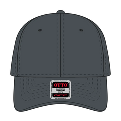OTTO 19-1283 ’OTTO Comfy Fit’ 6 Panel Low Profile Baseball Cap - Char. Gray - Char. Gray / 6 1/2’’ - 7 5/8’’