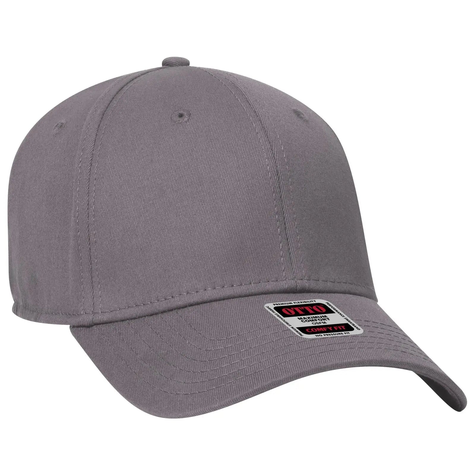 OTTO 19-1283 ’OTTO Comfy Fit’ 6 Panel Low Profile Baseball Cap - Char. Gray - Char. Gray / 6 1/2’’ - 7 5/8’’