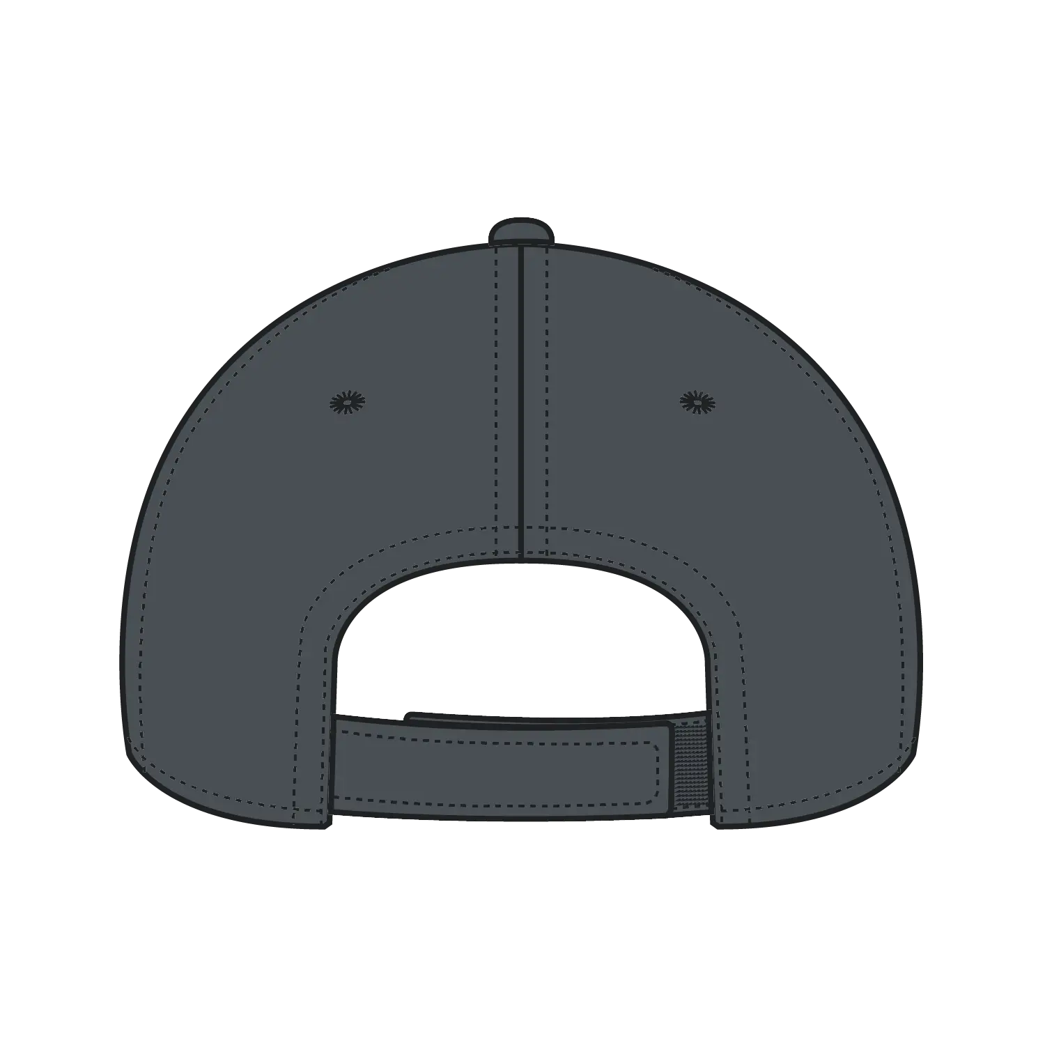 OTTO 19-1283 ’OTTO Comfy Fit’ 6 Panel Low Profile Baseball Cap - Char. Gray - Char. Gray / 6 1/2’’ - 7 5/8’’