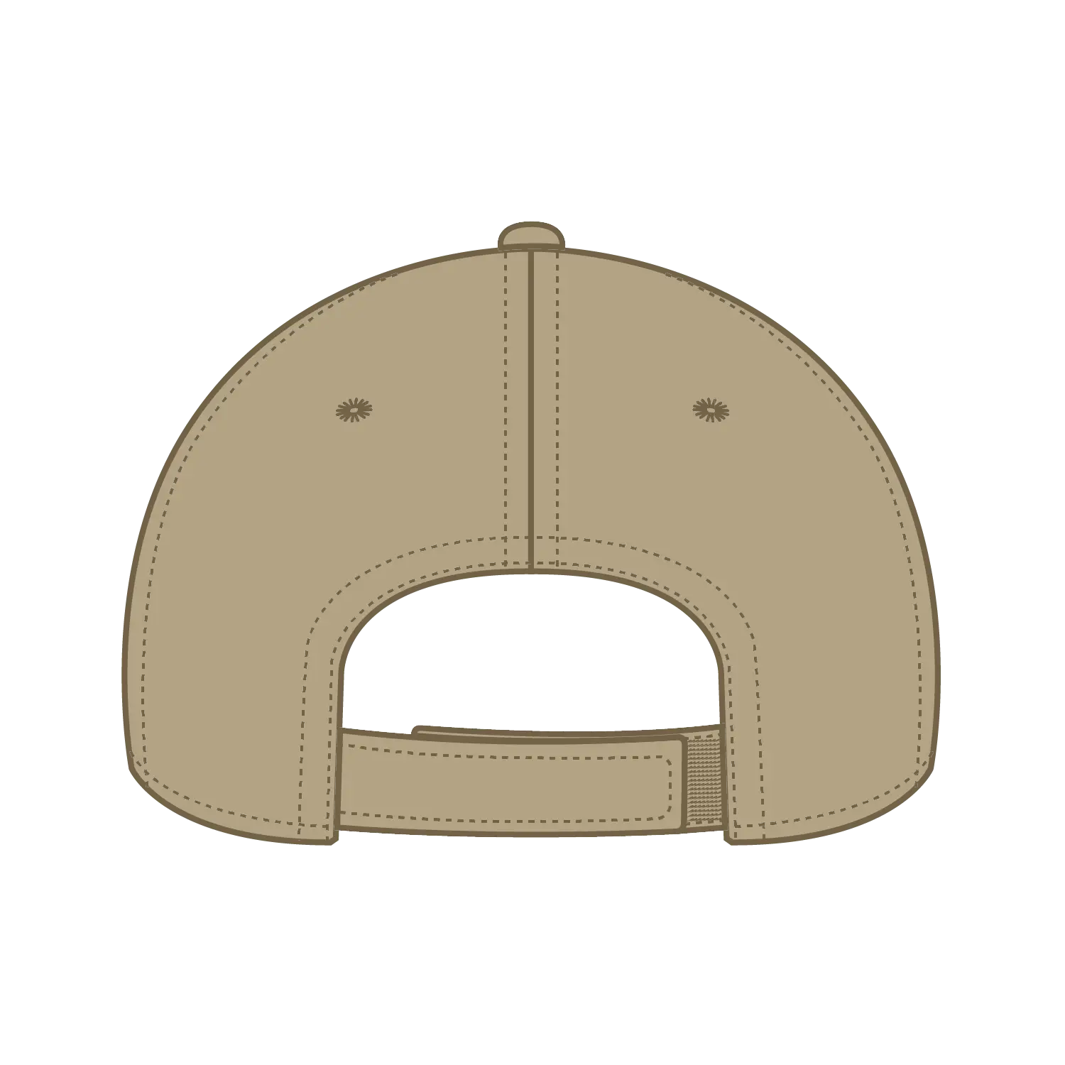 OTTO 19-1283 ’OTTO Comfy Fit’ 6 Panel Low Profile Baseball Cap - Khaki - Khaki / 6 1/2’’ - 7 5/8’’