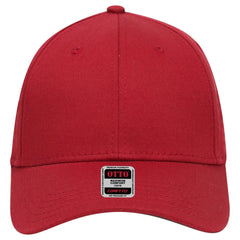 OTTO 19-1283 ’OTTO Comfy Fit’ 6 Panel Low Profile Baseball Cap - Red - Red / 6 1/2’’ - 7 5/8’’
