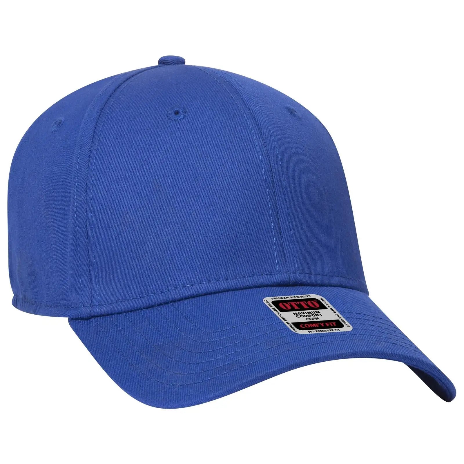 OTTO 19-1283 ’OTTO Comfy Fit’ 6 Panel Low Profile Baseball Cap - Royal - Royal / 6 1/2’’ - 7 5/8’’