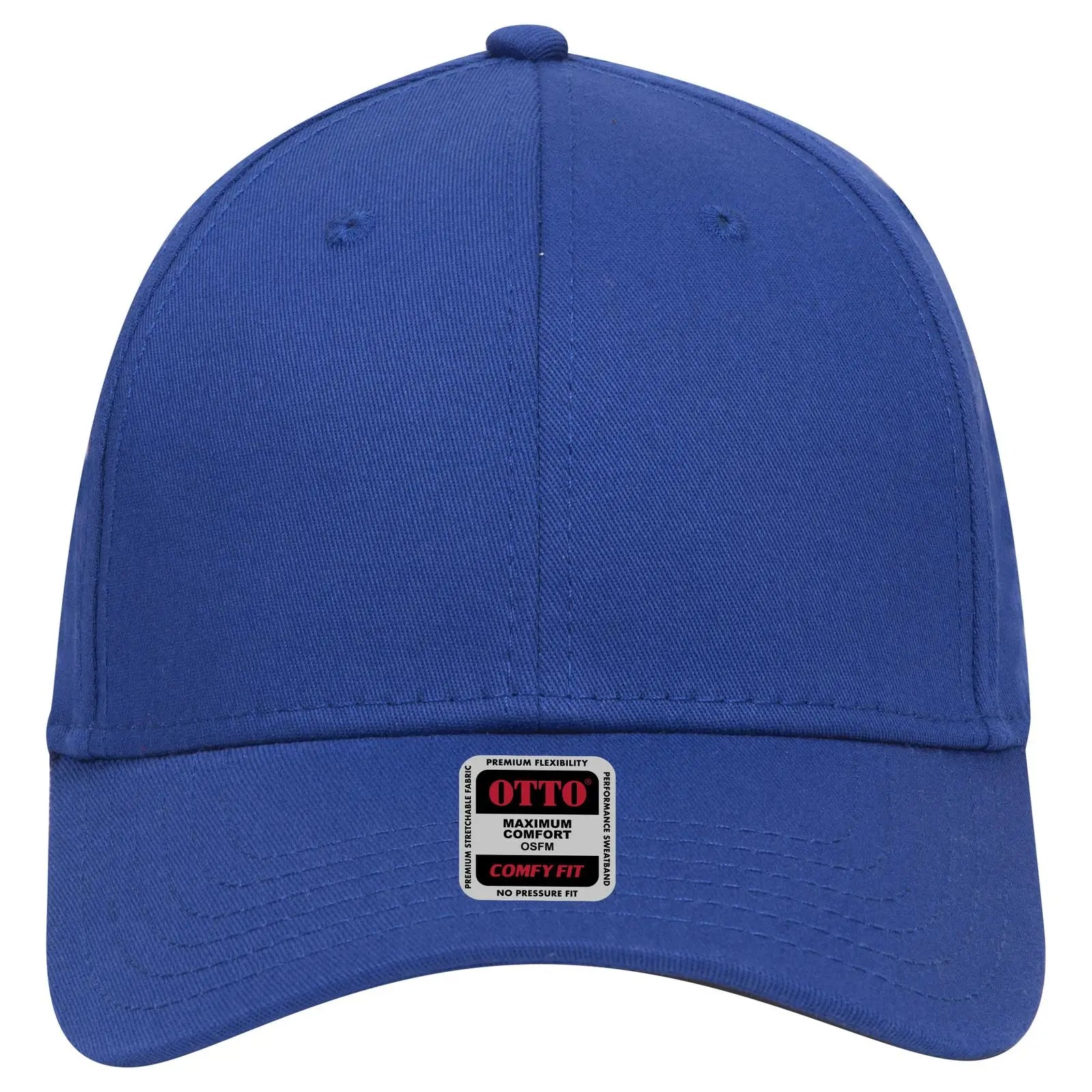 OTTO 19-1283 ’OTTO Comfy Fit’ 6 Panel Low Profile Baseball Cap - Royal - Royal / 6 1/2’’ - 7 5/8’’