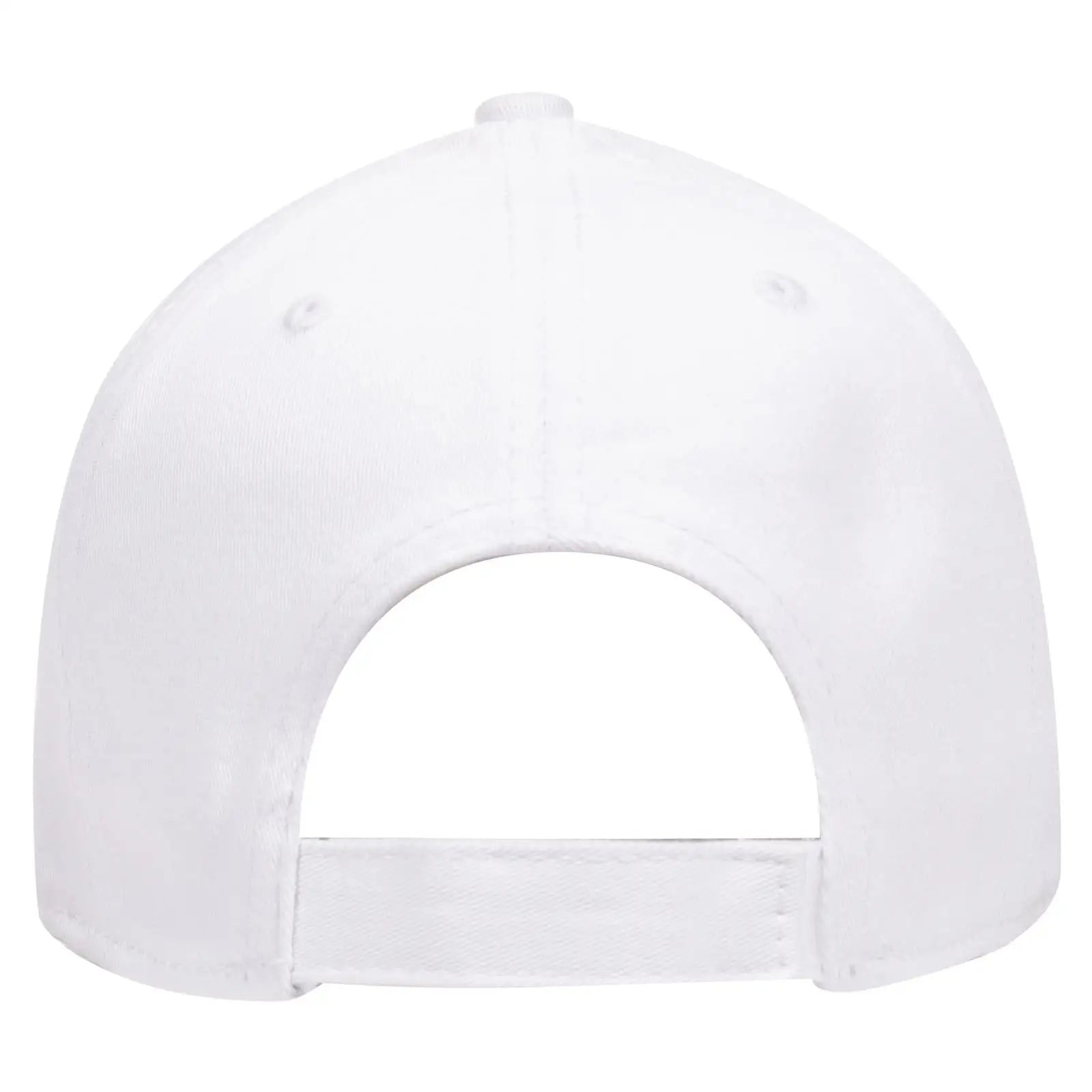 OTTO 19-1283 ’OTTO Comfy Fit’ 6 Panel Low Profile Baseball Cap - White - White / 6 1/2’’ - 7 5/8’’