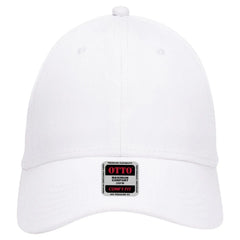 OTTO 19-1283 ’OTTO Comfy Fit’ 6 Panel Low Profile Baseball Cap - White - White / 6 1/2’’ - 7 5/8’’