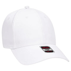 OTTO 19-1283 ’OTTO Comfy Fit’ 6 Panel Low Profile Baseball Cap - White - White / 6 1/2’’ - 7 5/8’’
