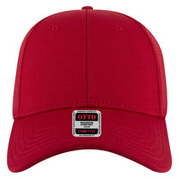 OTTO 19-1284 ’OTTO Comfy Fit’ 6 Panel Low Profile Baseball Cap - Red - Red / 6 1/2’’ - 7 5/8’’