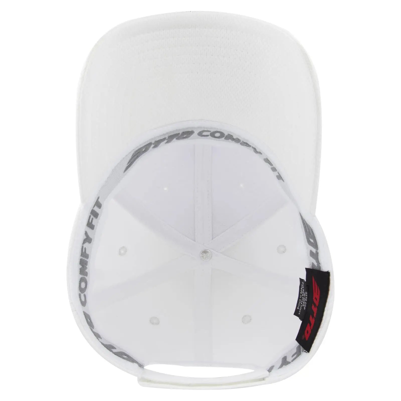 OTTO 19-1284 ’OTTO Comfy Fit’ 6 Panel Low Profile Baseball Cap - White - White / 6 1/2’’ - 7 5/8’’