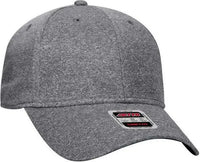 OTTO 19-1285 OTTO Comfy Fit 6 Panel Low Profile Baseball Cap - Heather Black - Black / One Size Fits Most