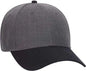 OTTO 19 1289 6 Panel Low Profile Baseball Cap Black Heather Black Black / One Size Fits Most