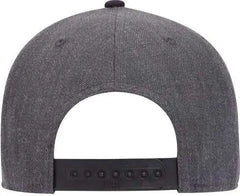 OTTO 19 1289 6 Panel Low Profile Baseball Cap Black Heather Black Black / One Size Fits Most
