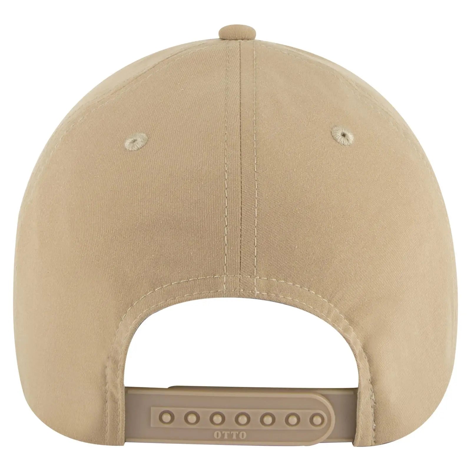 OTTO 19-1319 6 Panel Low Profile Baseball Cap - Khaki - Khaki / 6 1/2’’ - 7 5/8’’