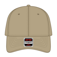 OTTO 19-1319 6 Panel Low Profile Baseball Cap - Khaki - Khaki / 6 1/2’’ - 7 5/8’’