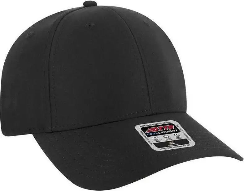 OTTO 19-1319 6 Panel Low Profile Style Baseball Cap - Black - Black / One Size Fits Most
