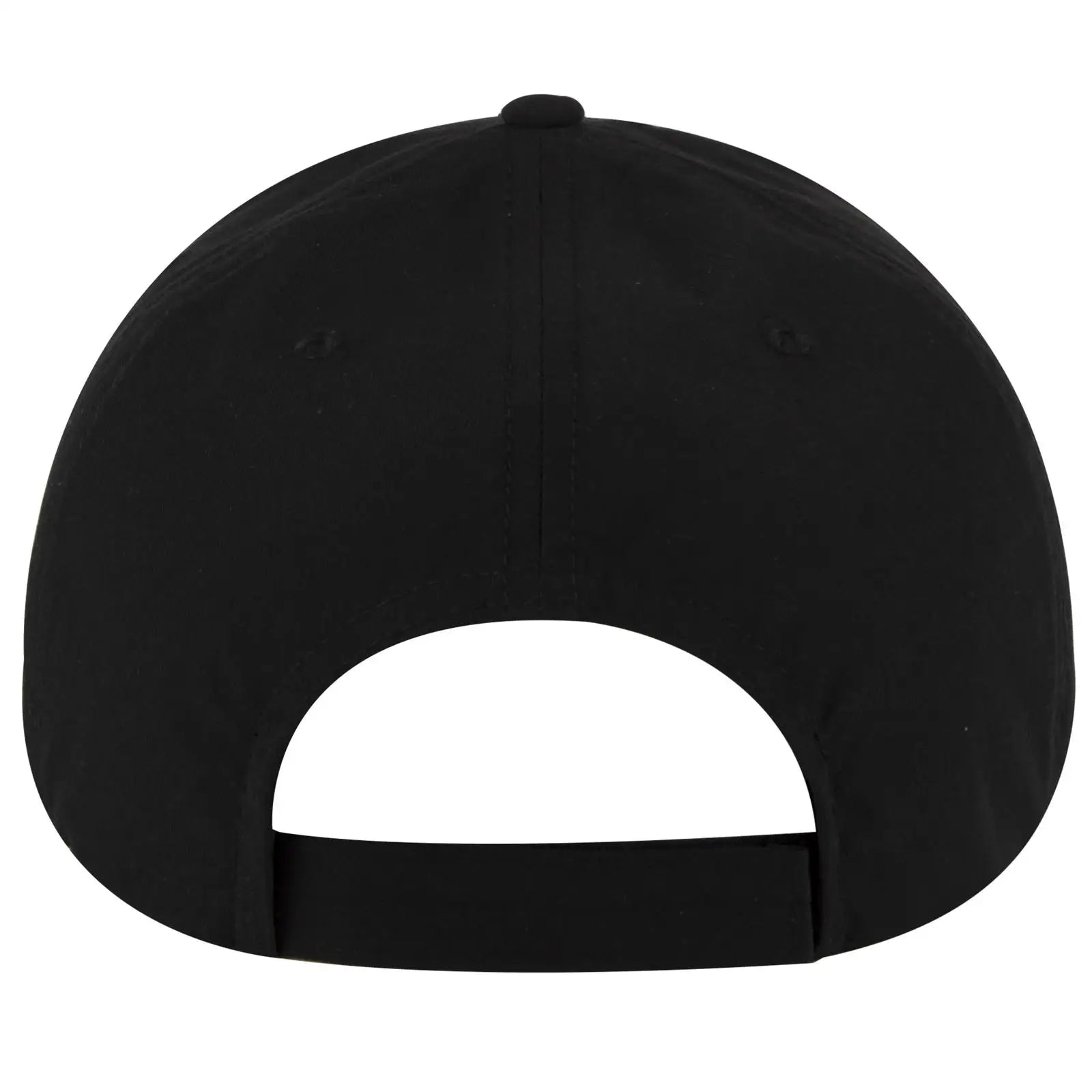 OTTO 19-1320 ’OTTO Comfy Fit’ 6 Panel Low Profile Baseball Cap - Black - Black / 6 1/2’’ - 7 5/8’’