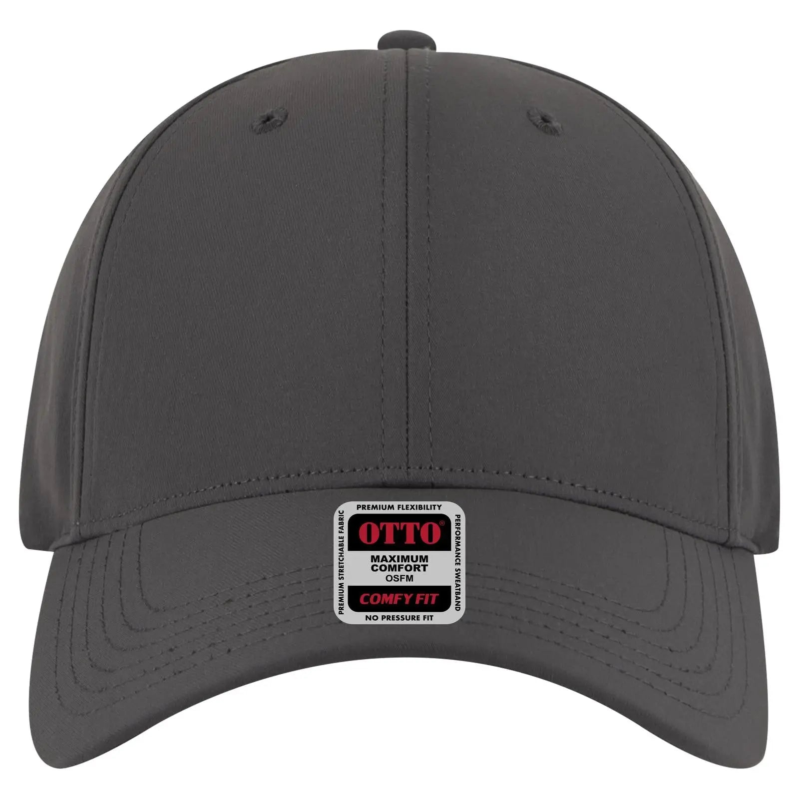 OTTO 19-1320 ’OTTO Comfy Fit’ 6 Panel Low Profile Baseball Cap - Char. Gray - Char. Gray / 6 1/2’’ - 7 5/8’’
