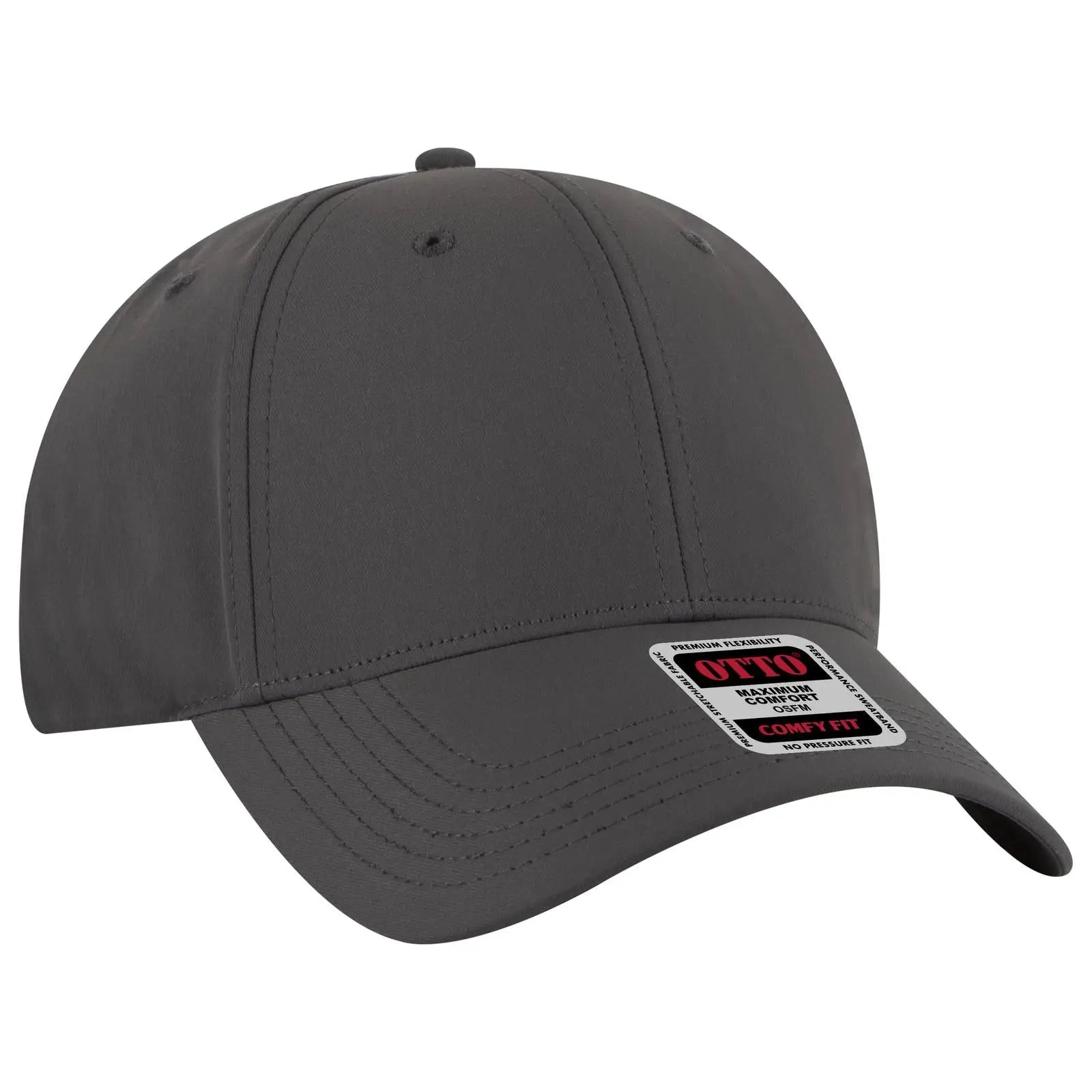 OTTO 19-1320 ’OTTO Comfy Fit’ 6 Panel Low Profile Baseball Cap - Char. Gray - Char. Gray / 6 1/2’’ - 7 5/8’’