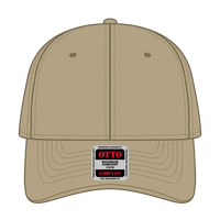 OTTO 19-1320 ’OTTO Comfy Fit’ 6 Panel Low Profile Baseball Cap - Khaki - Khaki / 6 1/2’’ - 7 5/8’’