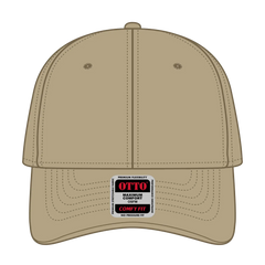 OTTO 19-1320 ’OTTO Comfy Fit’ 6 Panel Low Profile Baseball Cap - Khaki - Khaki / 6 1/2’’ - 7 5/8’’