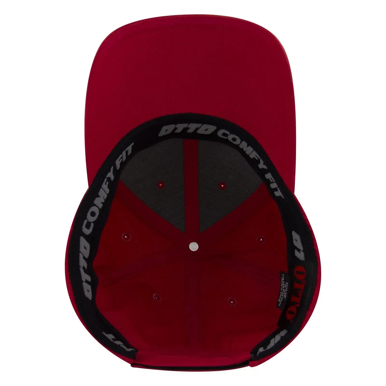 OTTO 19-1320 ’OTTO Comfy Fit’ 6 Panel Low Profile Baseball Cap - Red - Red / 6 1/2’’ - 7 5/8’’