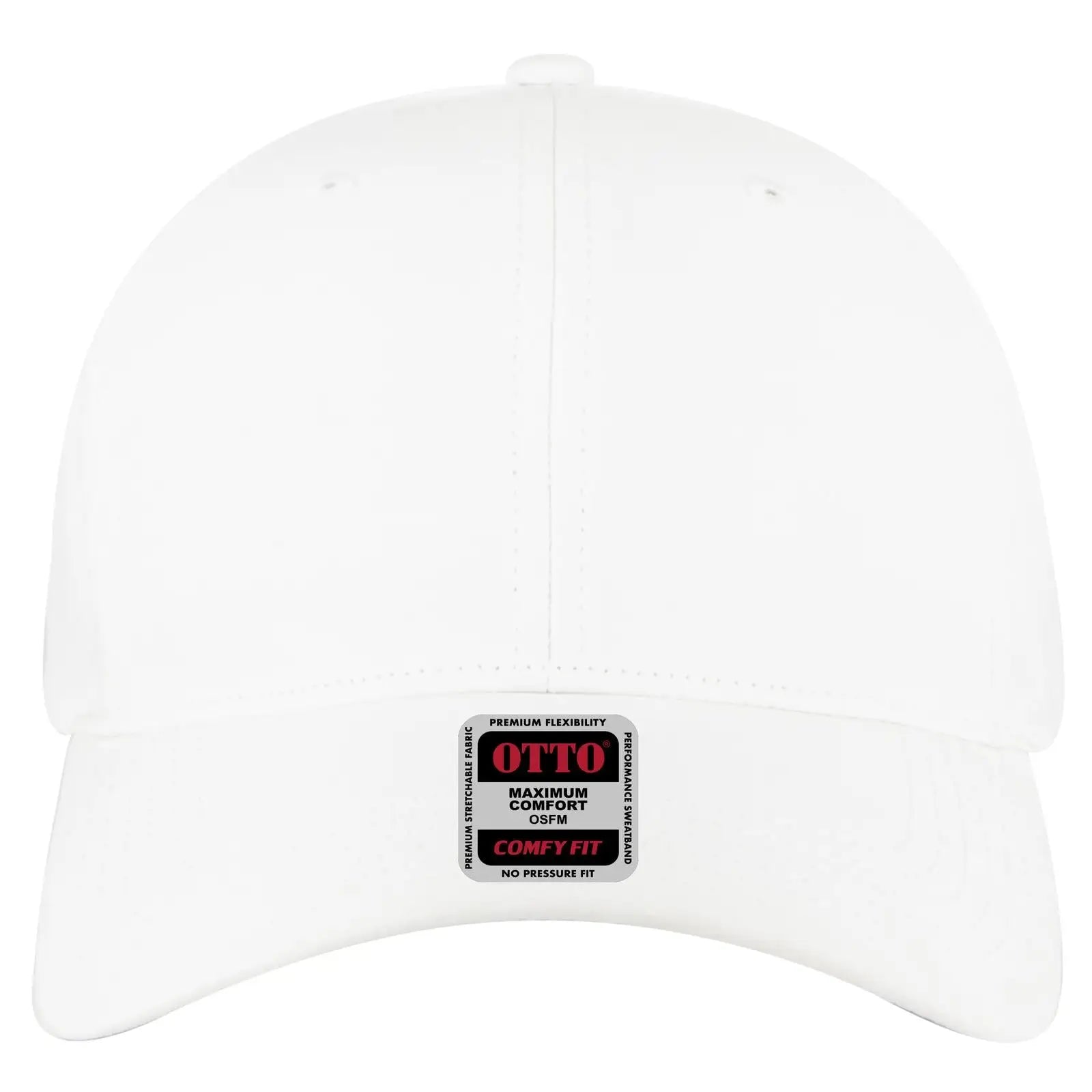 OTTO 19-1320 ’OTTO Comfy Fit’ 6 Panel Low Profile Baseball Cap - White - White / 6 1/2’’ - 7 5/8’’