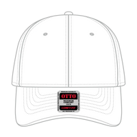 OTTO 19-1320 ’OTTO Comfy Fit’ 6 Panel Low Profile Baseball Cap - White - White / 6 1/2’’ - 7 5/8’’