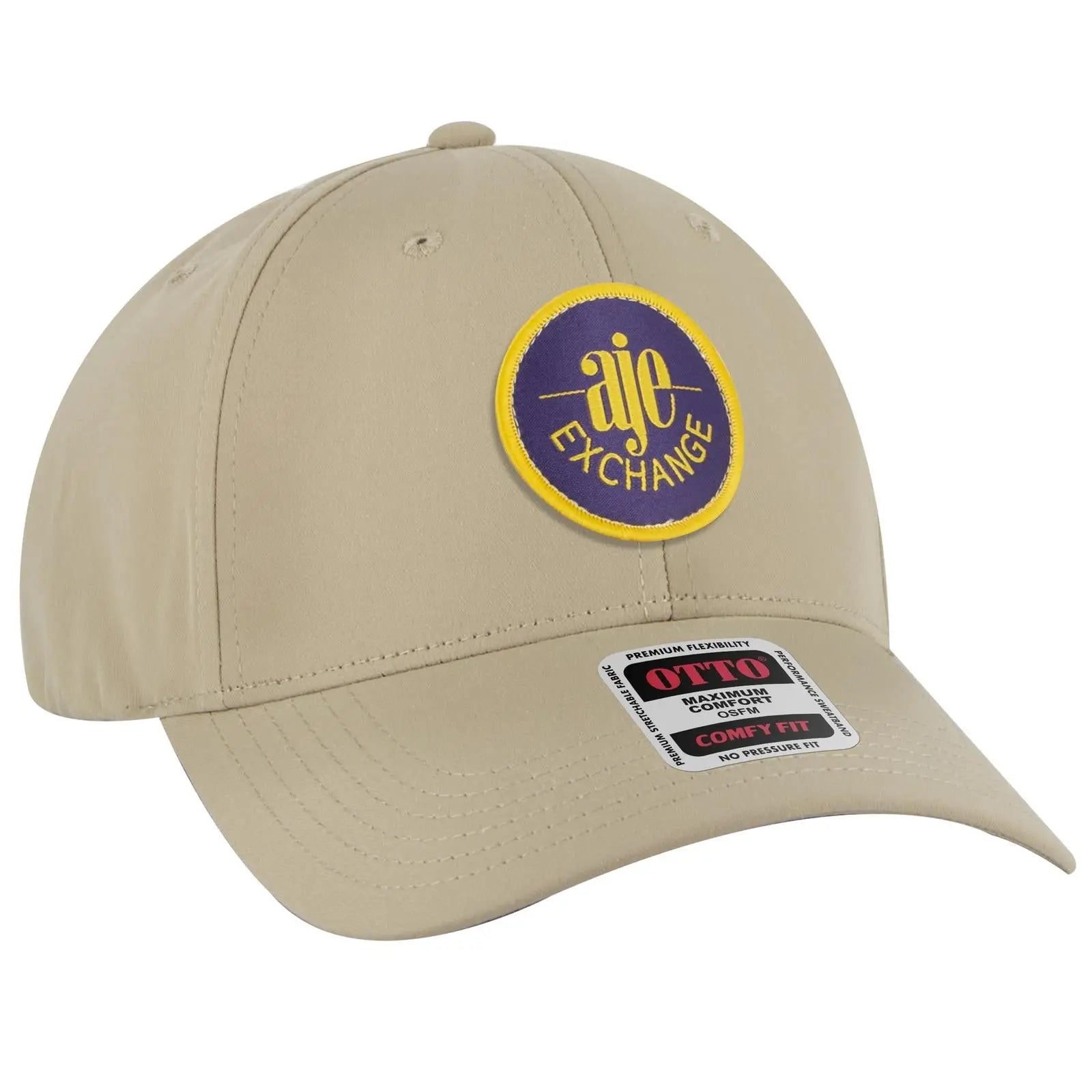 OTTO 19-1320 ’OTTO Comfy Fit’ 6 Panel Low Profile Baseball Cap - White - White / 6 1/2’’ - 7 5/8’’